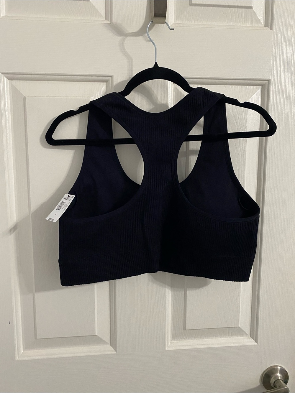 torrid Ribbed Racerback Bralette - Black - Picture 2 of 3